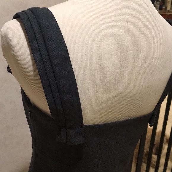 Elie Tahari Charcoal Wool Edgy Sheath 2 - Picture 4 of 8